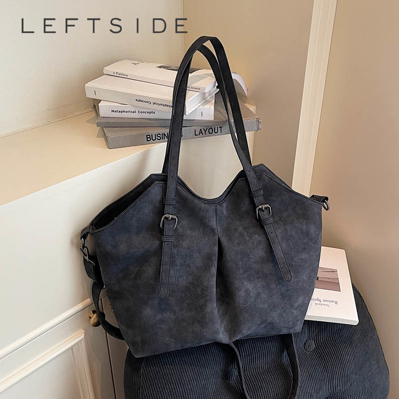 Luxury Bags Trend 2025 - LEFTSIDE Damen-Umhängetasche aus PU-Leder mit hoher