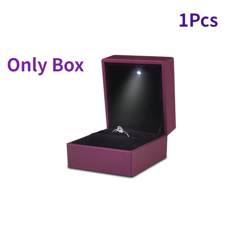 Luxury Bags List - 4 Farben 2026 Luxus-Ringbox mit LED-Licht