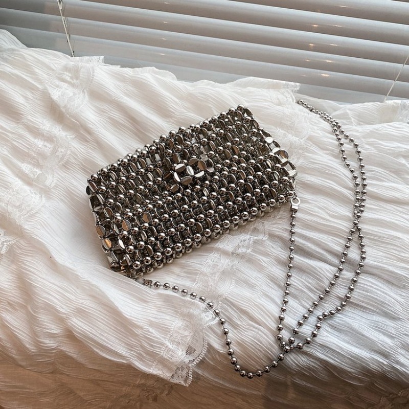 Luxury Bags Trend 2025 - PU-Luxus-Abendtaschen in Unifarben mit Aushöhlungen, Elegante