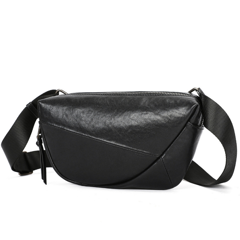 Saddle Bag Distressed - Vintage Brusttasche aus echtem Leder für
