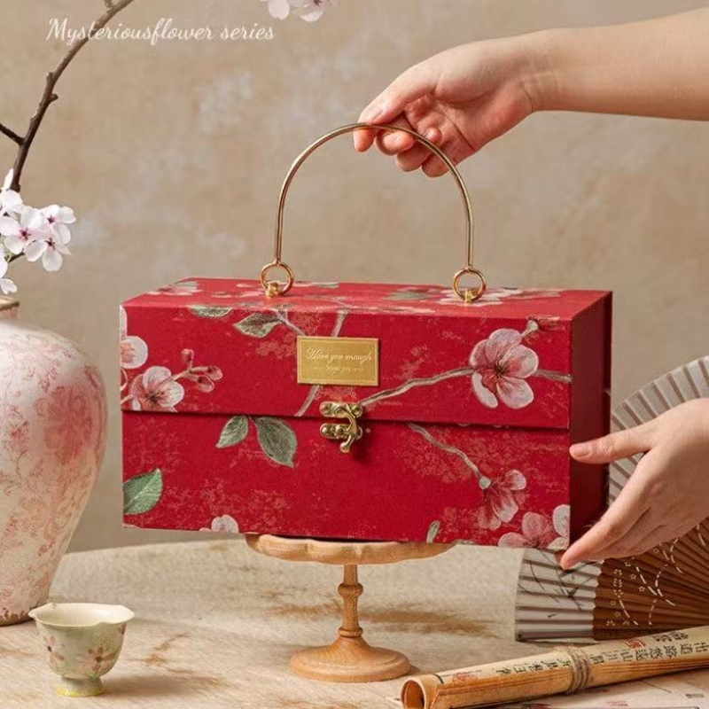Luxury Bags List - Verdicken Sie mehrfarbige Metall-Hand-Geschenkbox für Hochzeit,