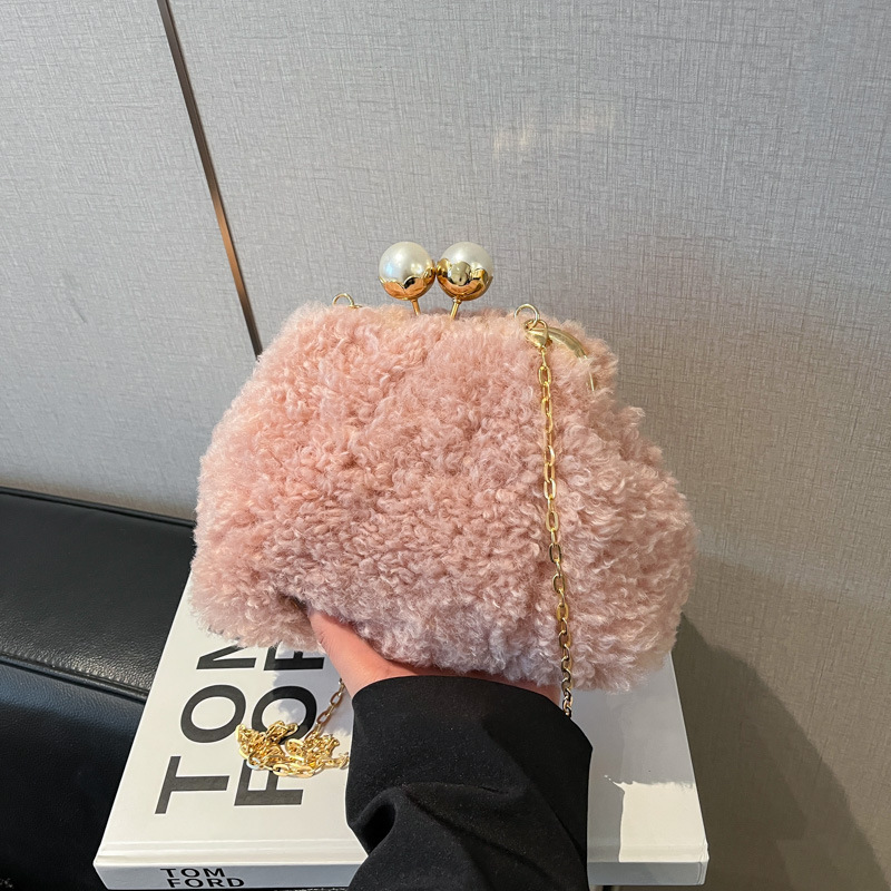 Plüsch-Rahmentaschen für Damen – Luxury Bags Korea Bewertung und Preis