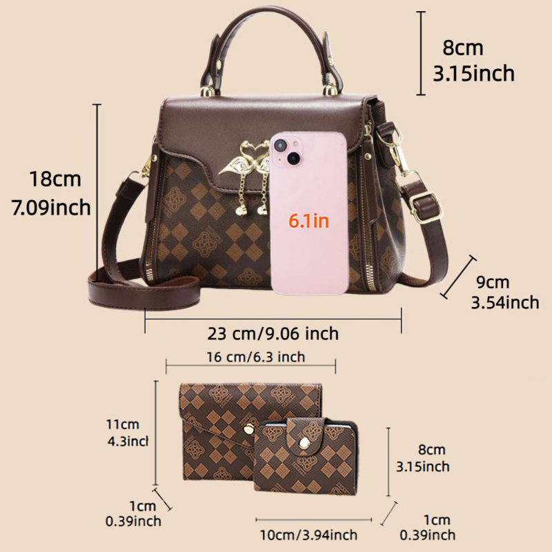 3-teiliges Damen-Taschenset, l – Luxury Bags For Women Bewertung und Preis