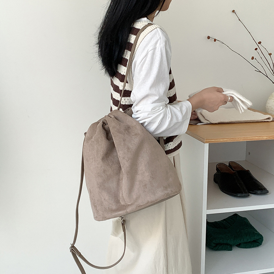 Faux Wildleder Tote Eimer Tasc – Luxury Bags Korea Bewertung und Preis